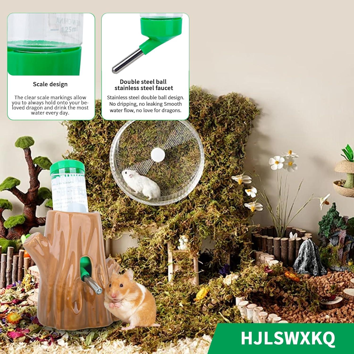 Botella de Agua Cerámica para Hámster 125ml Antifugas HJLSWXKQ