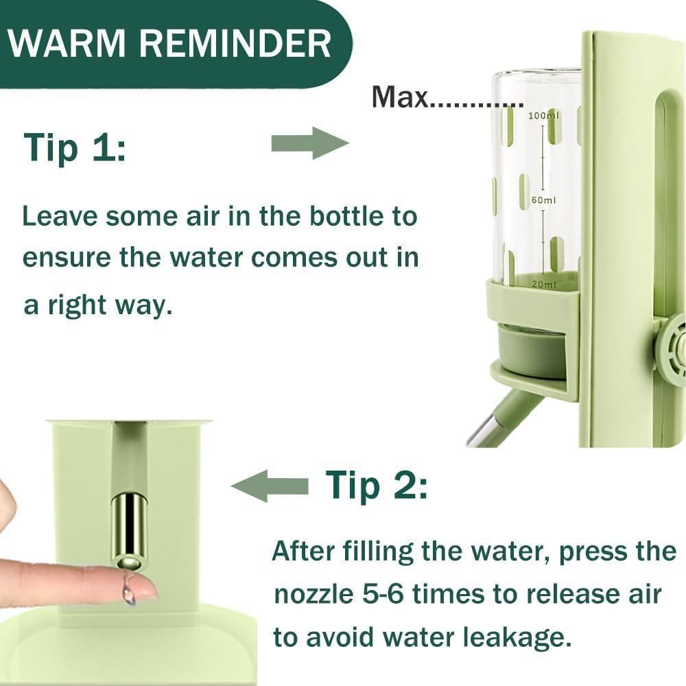 Botella de Agua para Hámster Marchul 120 ml Ajustable Antigoteo