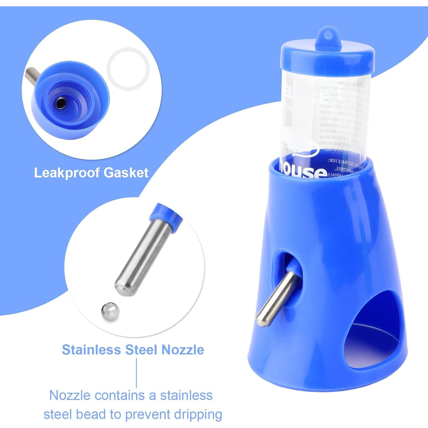 Botella de Agua Hypeety 80ml para Hámster con Base Automática