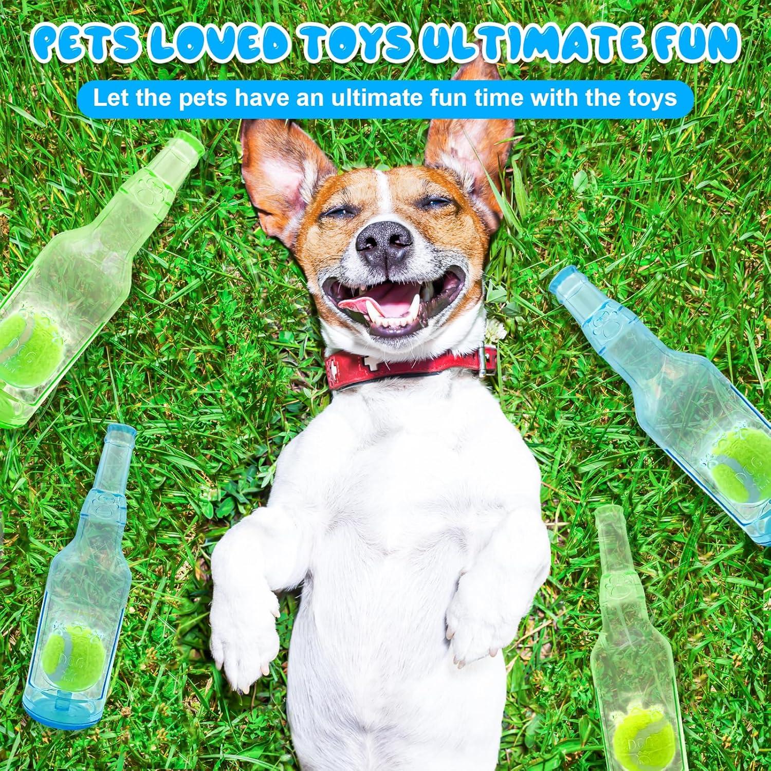 Juguetes para Perros Aerbee 2 Pcs Botella Crunchnplay 24.5 cm