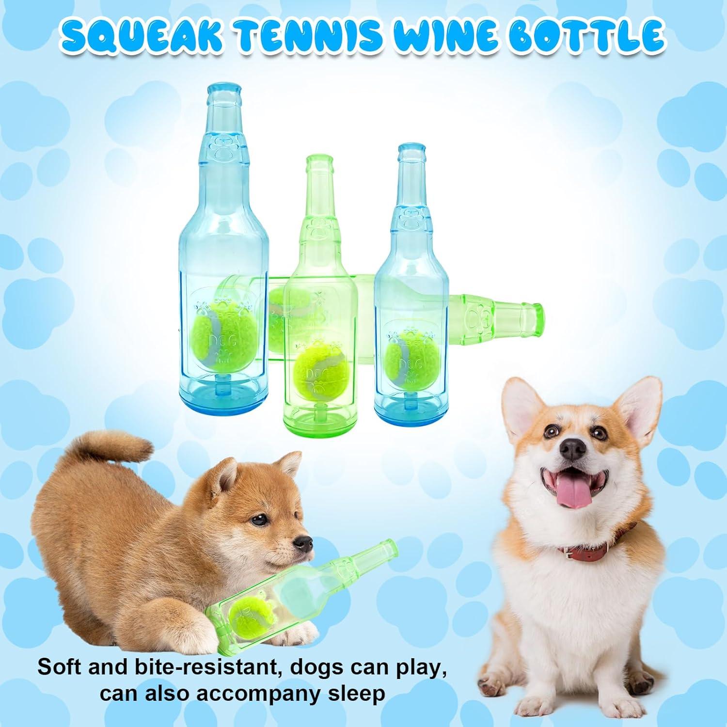 Juguetes para Perros Aerbee 2 Pcs Botella Crunchnplay 24.5 cm