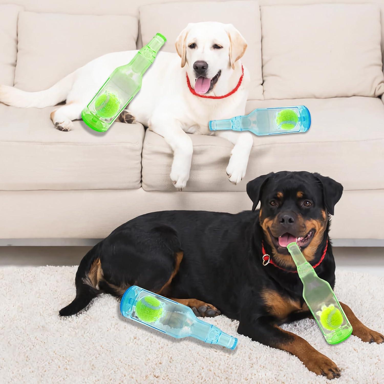 Juguetes para Perros Aerbee 2 Pcs Botella Crunchnplay 24.5 cm