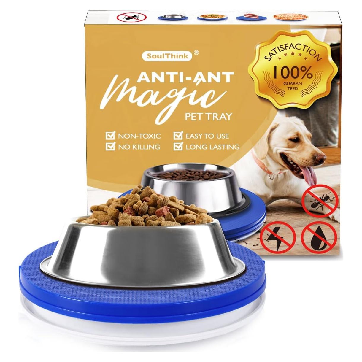 Plato Antiinsectos SoulThink para Mascotas 22.8cm Azul