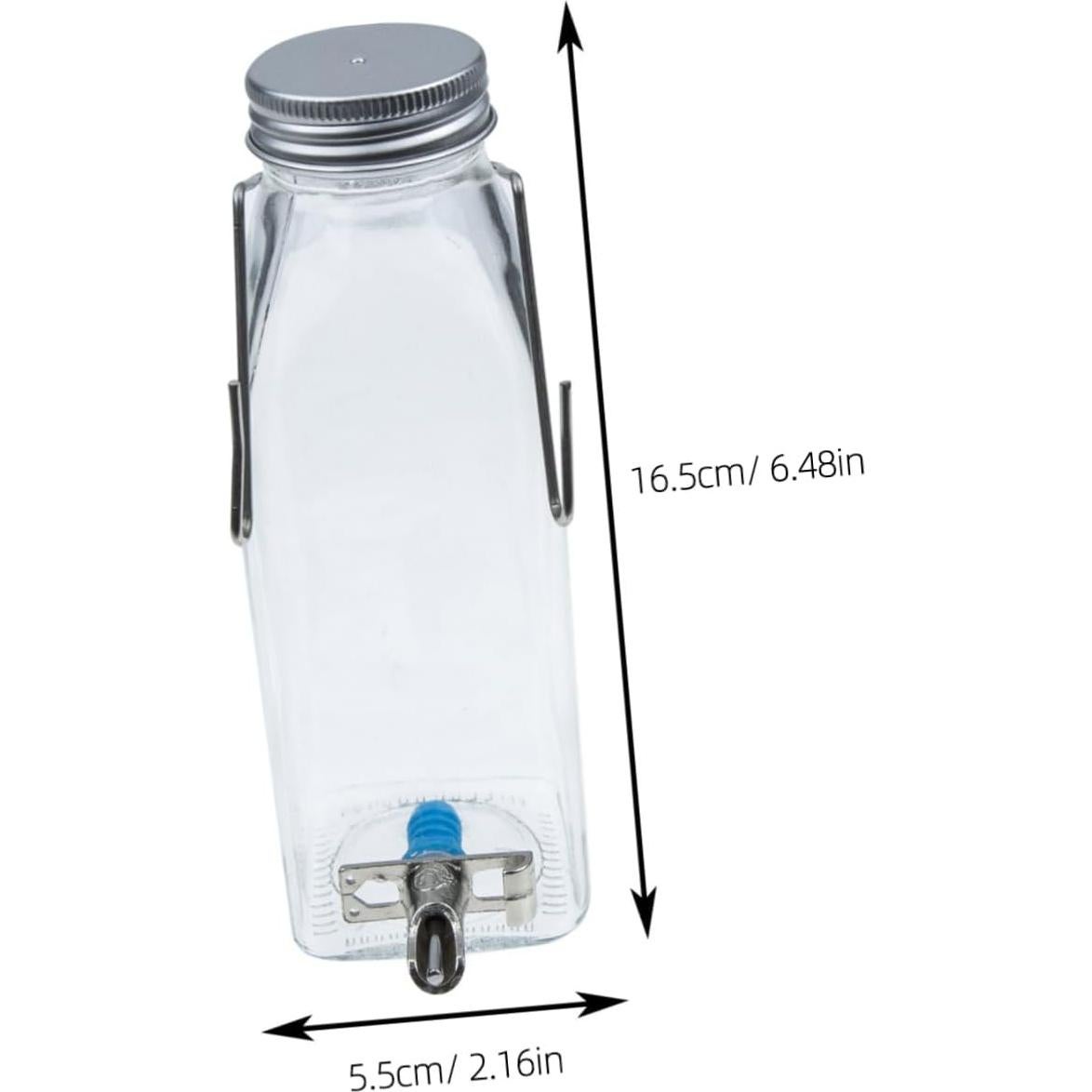 Botellas de Agua de Vidrio Kisangel para Conejos y Hámsteres