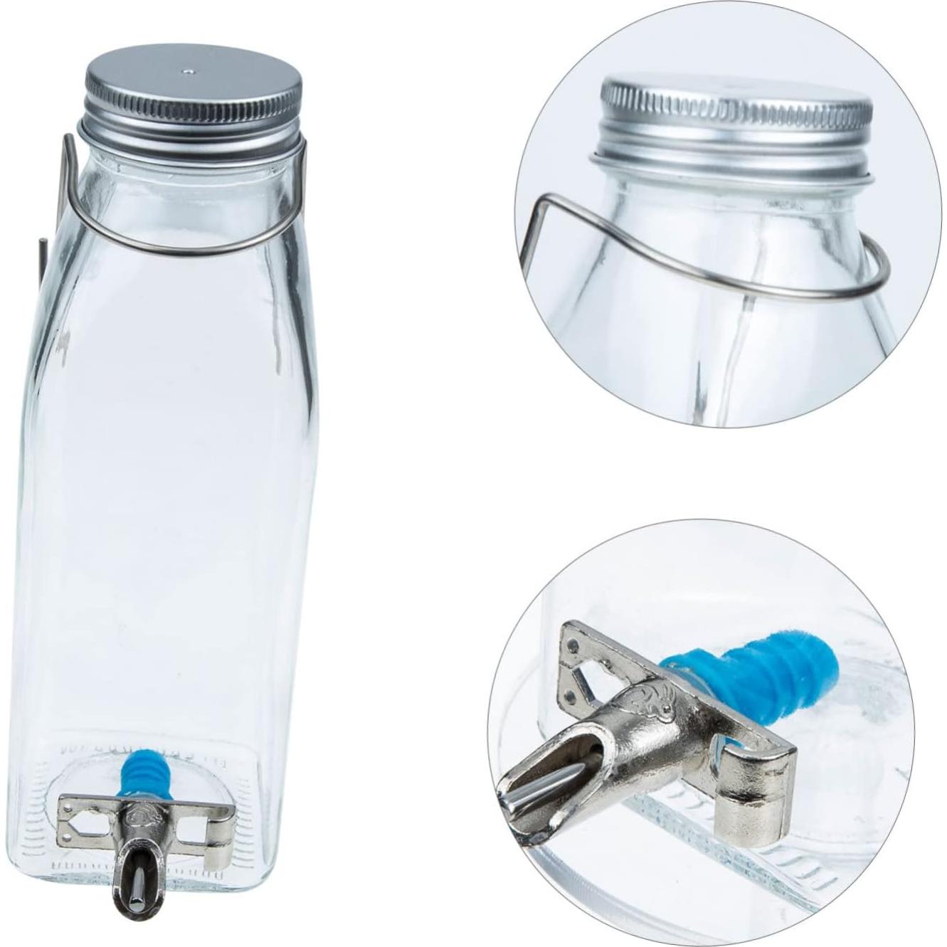 Botellas de Agua de Vidrio Kisangel para Conejos y Hámsteres