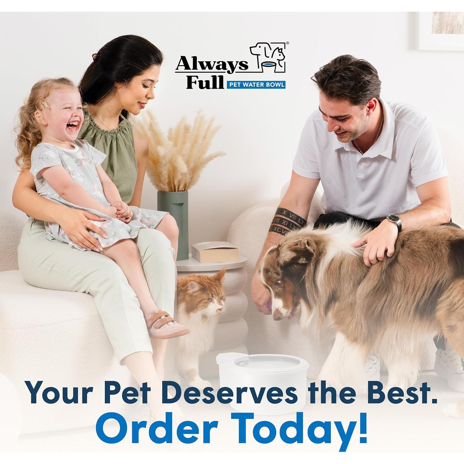 Tazón de Agua Automático Always Full 9" para Mascotas