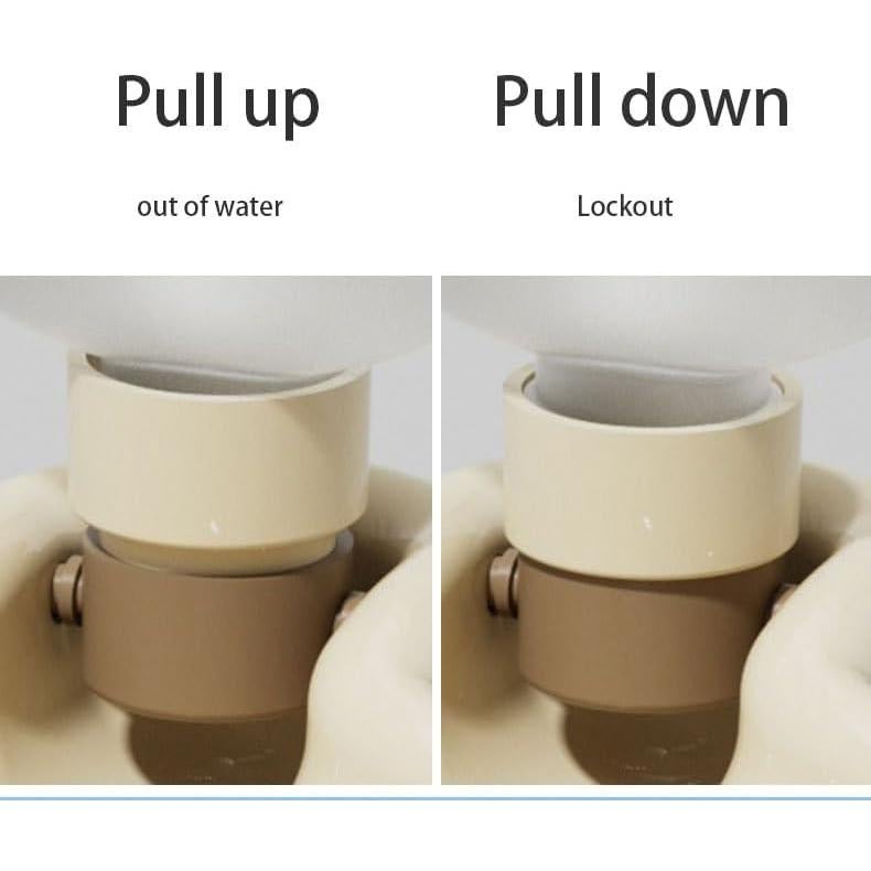 Botella de Agua Plegable para Perros Zlveuzjs 350 ml Beige