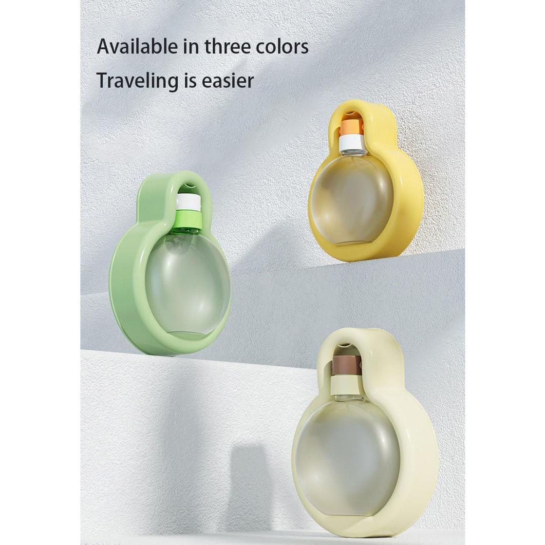 Botella de Agua Plegable para Perros Zlveuzjs 350 ml Beige