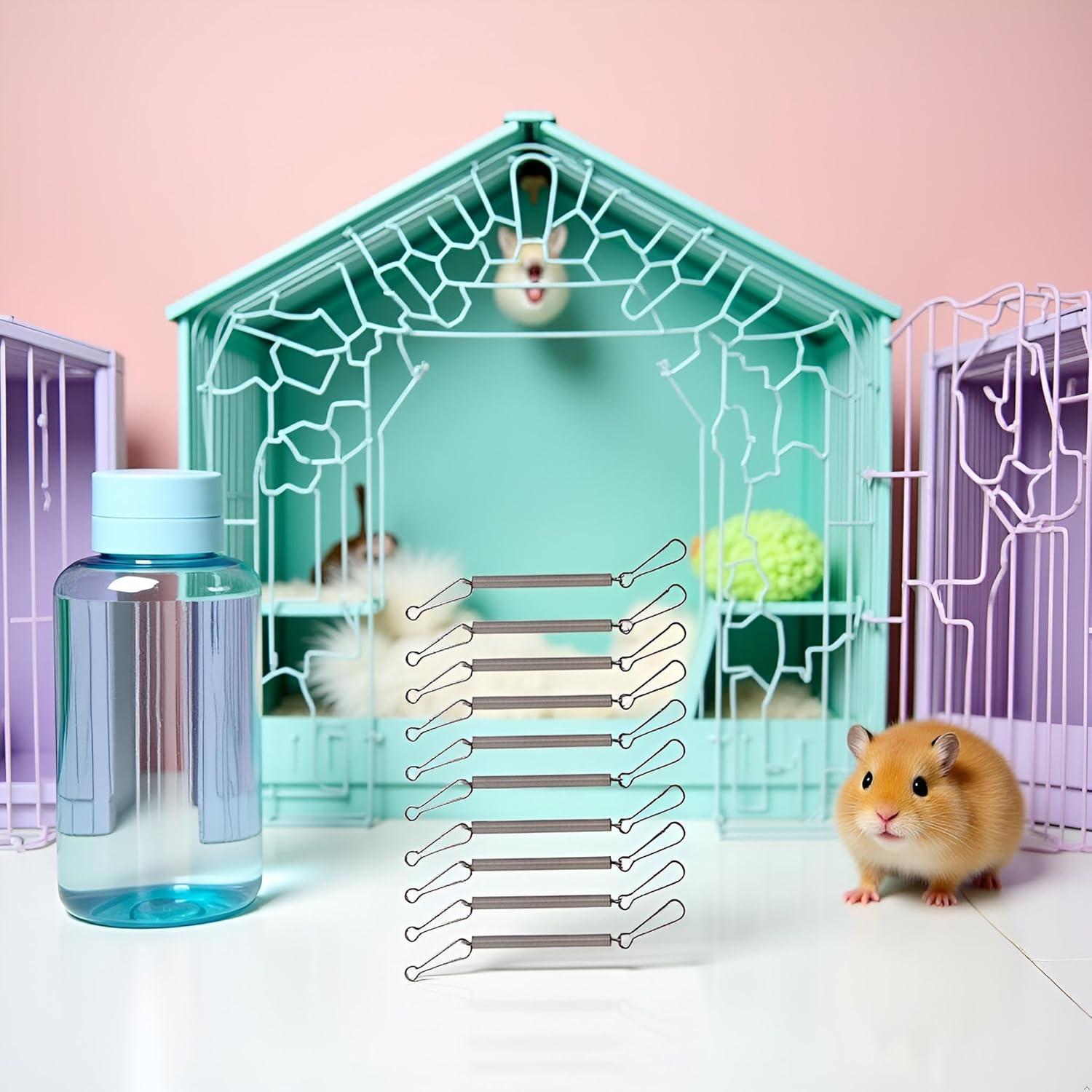 10 Clips de Resorte Zhuluck para Botellas de Agua Mascotas