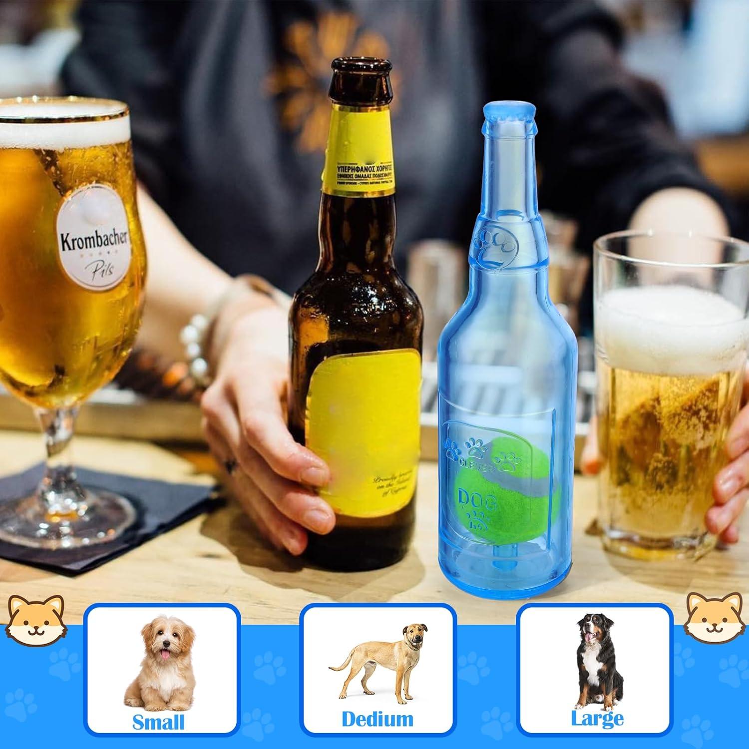 Juguete Interactivo para Perros Mity Rain Botella Azul 14cm