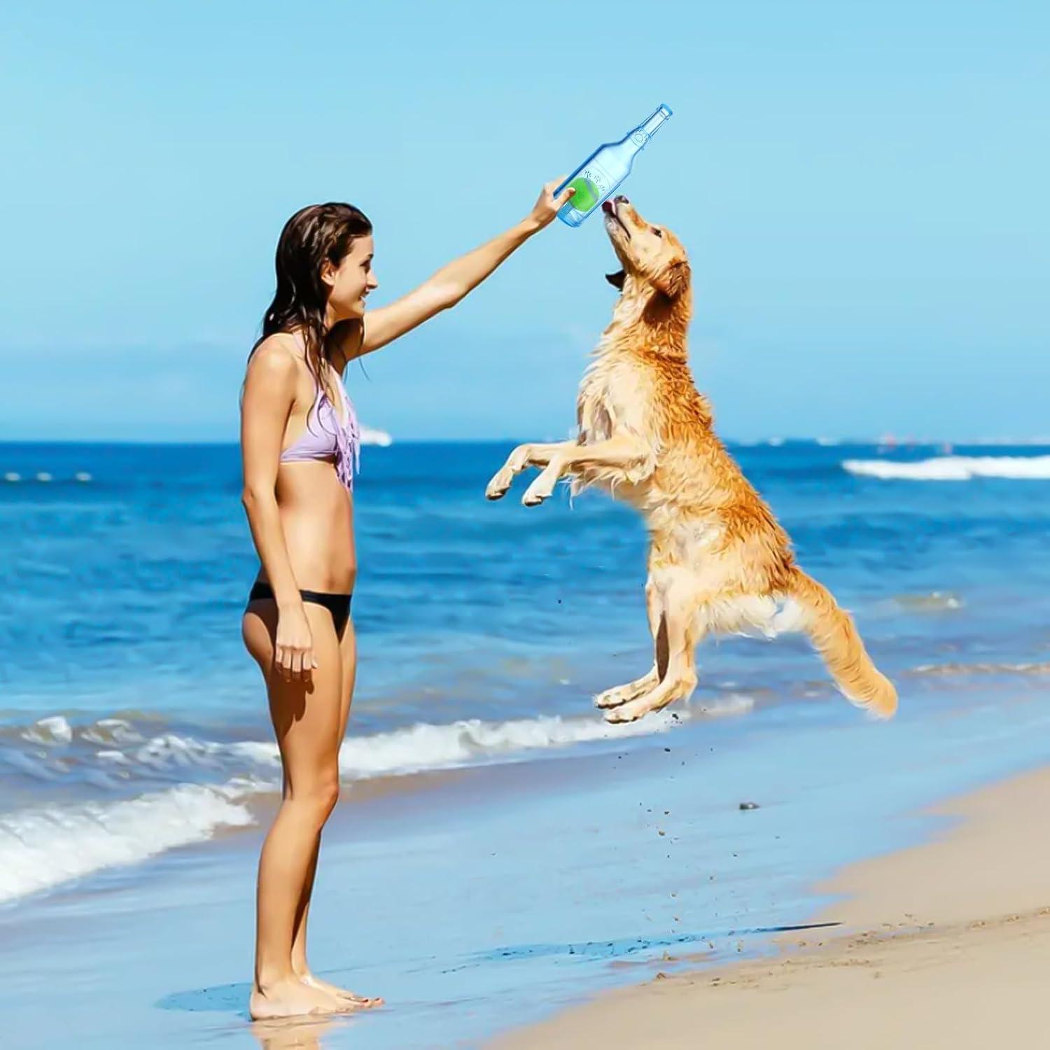 Juguete Interactivo para Perros Mity Rain Botella Azul 14cm