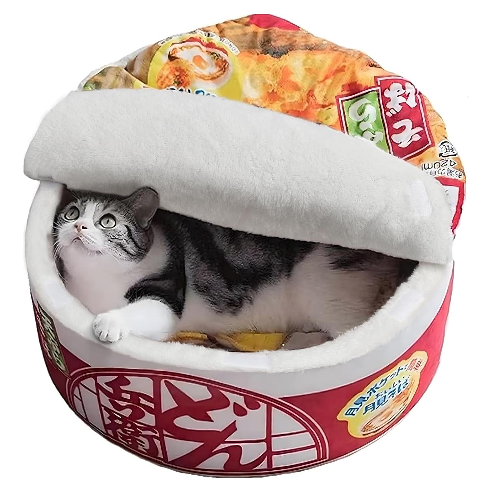 Cama para Perros y Gatos Ramen Noodle 50x50cm Antideslizante