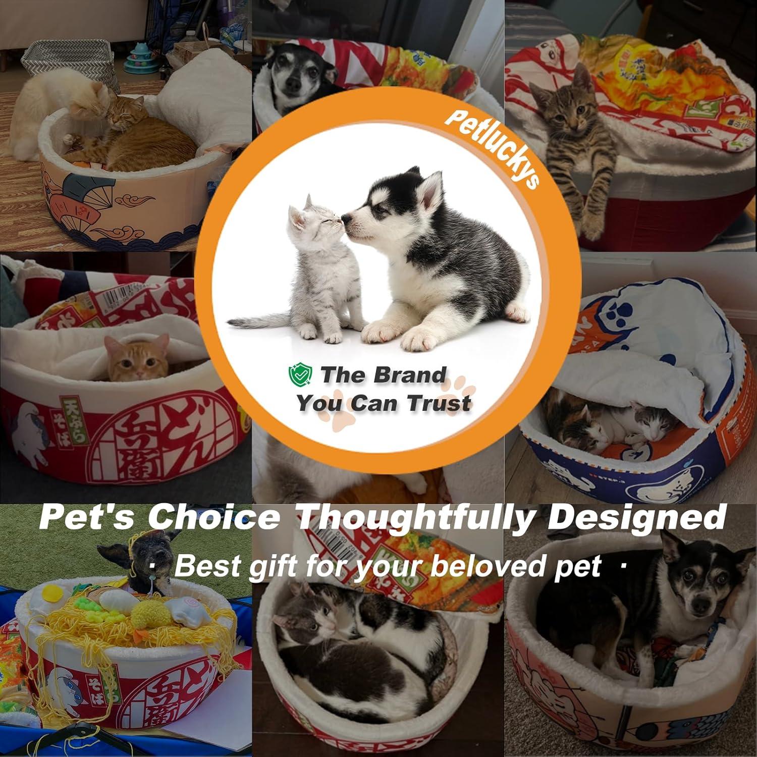 Cama para Perros y Gatos Ramen Noodle 50x50cm Antideslizante