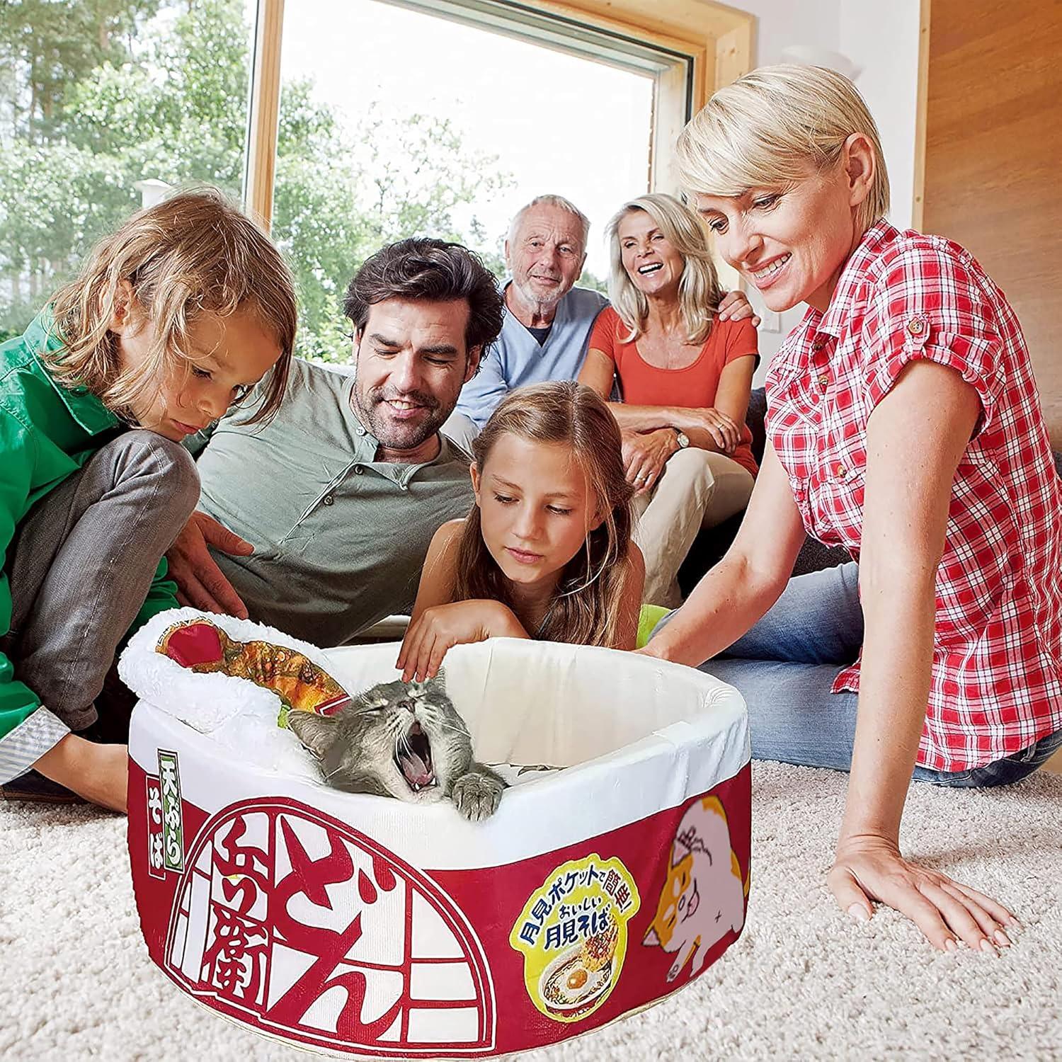 Cama para Perros y Gatos Ramen Noodle 50x50cm Antideslizante