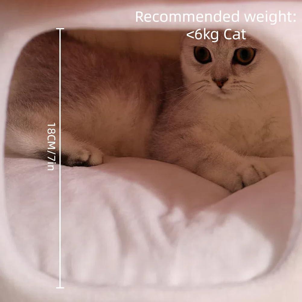 Casa para Gatos Gujuja Hongo Rojo Cama Semi-Cerrada 26cm