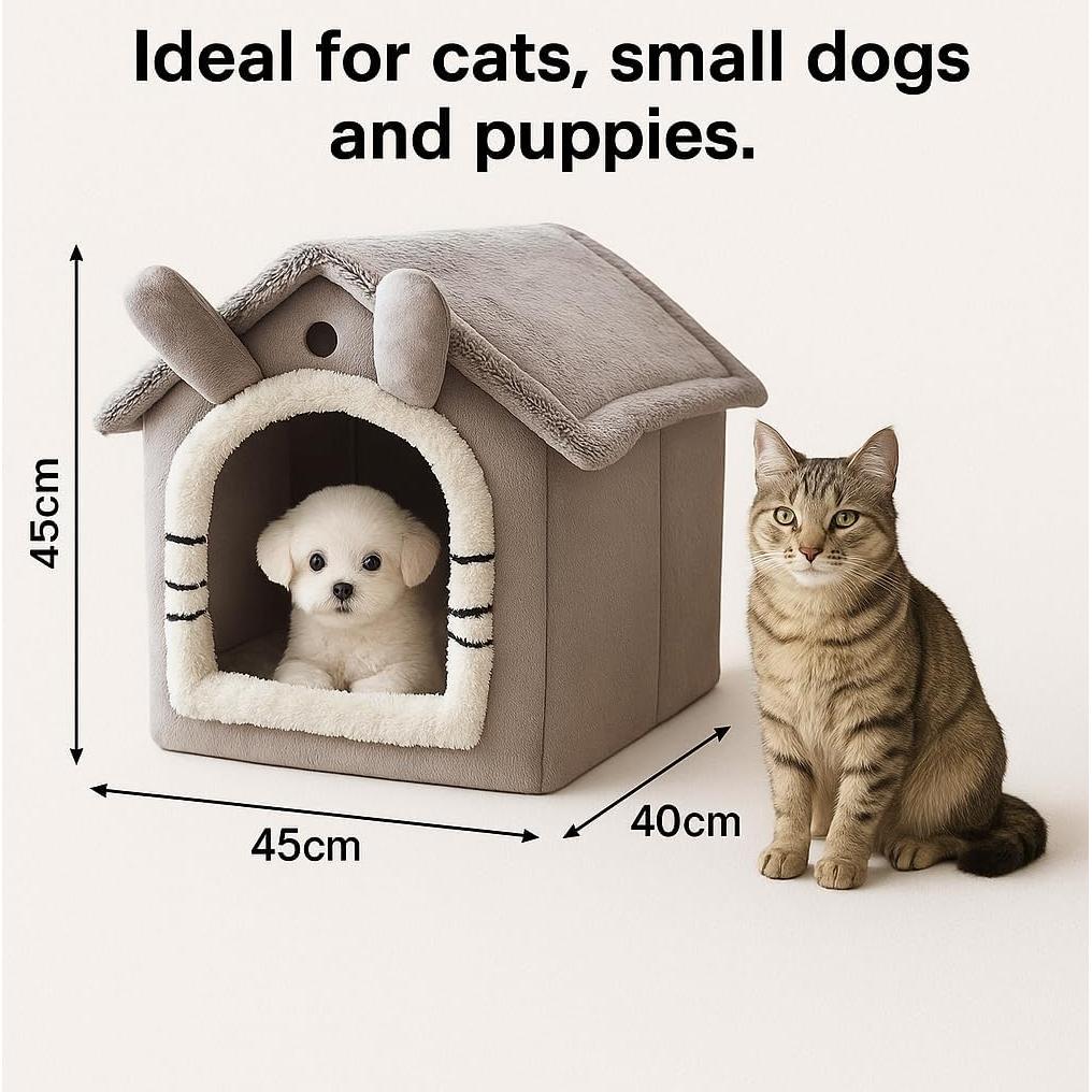 Cama Cueva para Gatos Chengdu - Grande, Desmontable y Lavable