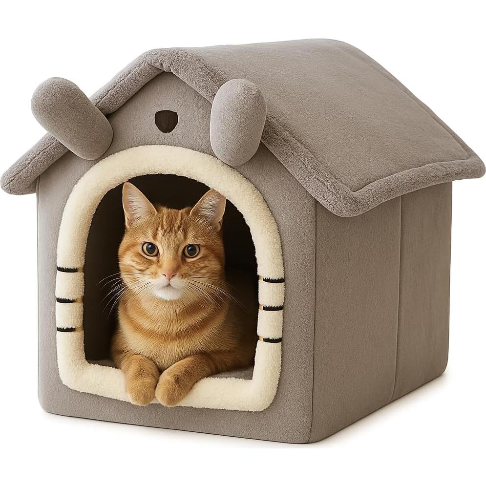 Cama Cueva para Gatos Chengdu - Grande, Desmontable y Lavable