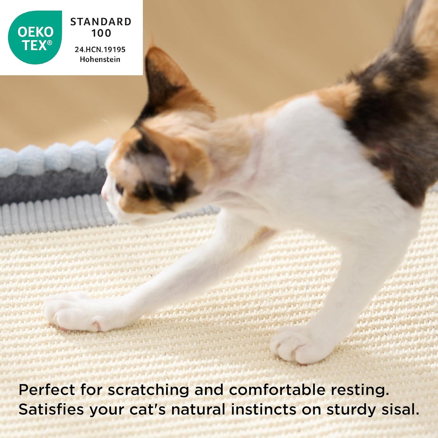 Casa para Gatos Bedsure Extra Ancha con Almohadilla de Sisal 60cm