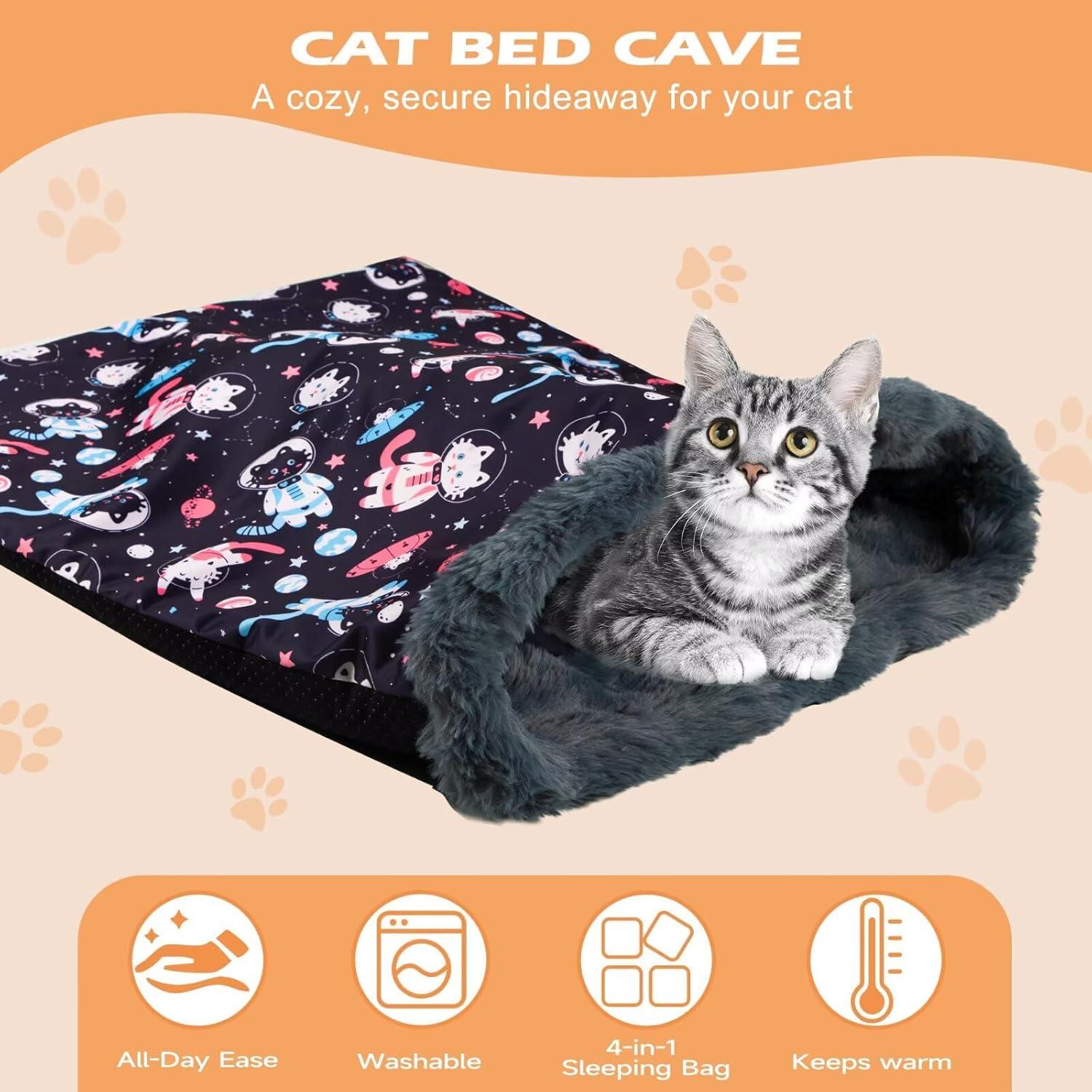 Saco de dormir para gatos Paw Legend 60x55 cm autocalentable