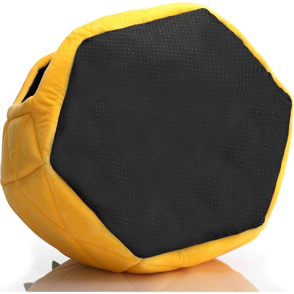 Cama para Mascotas Hollypet en Forma de Piña Amarilla 38x38 cm