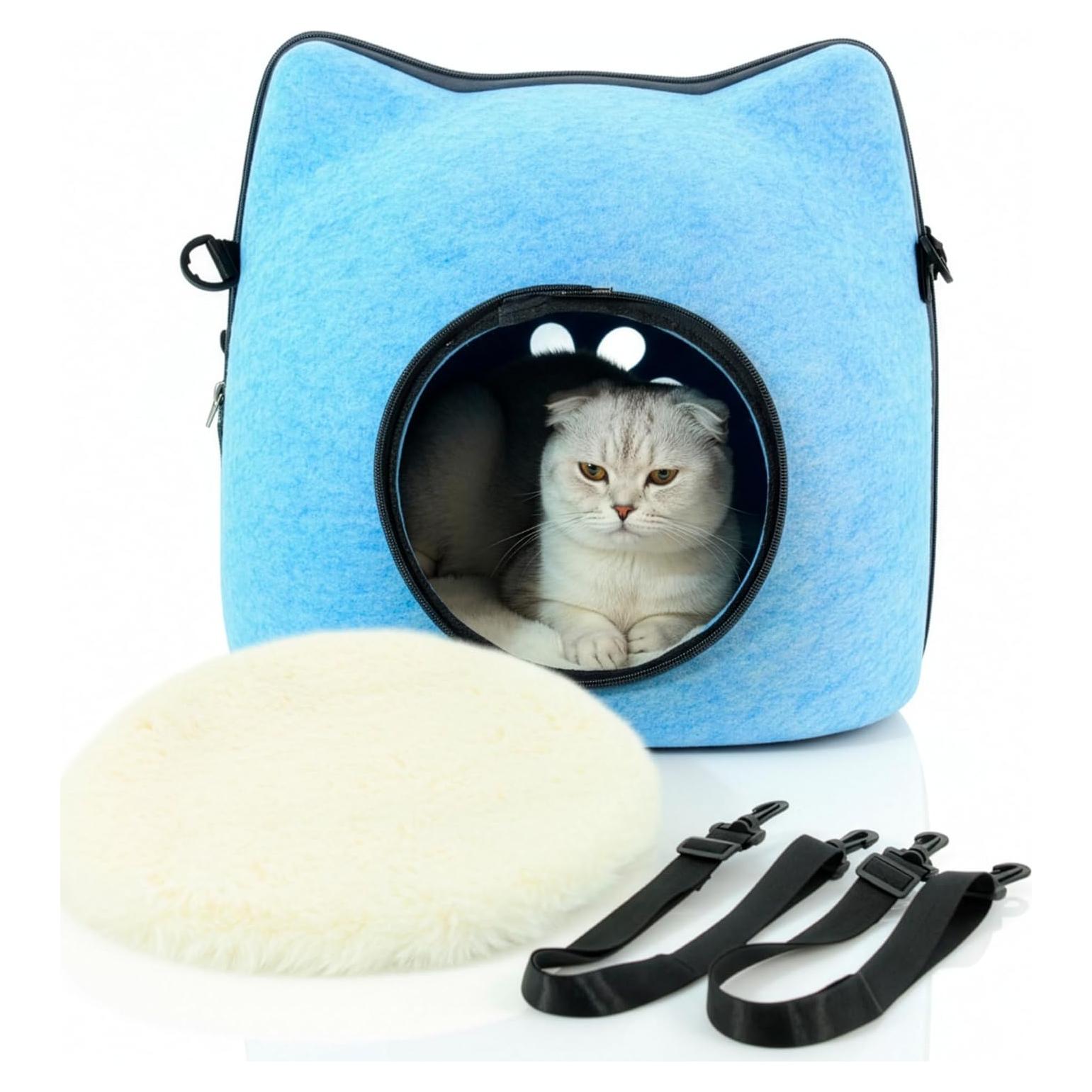 Cueva para Gatos Barviana - Cama de Fieltro Plegable 38cm