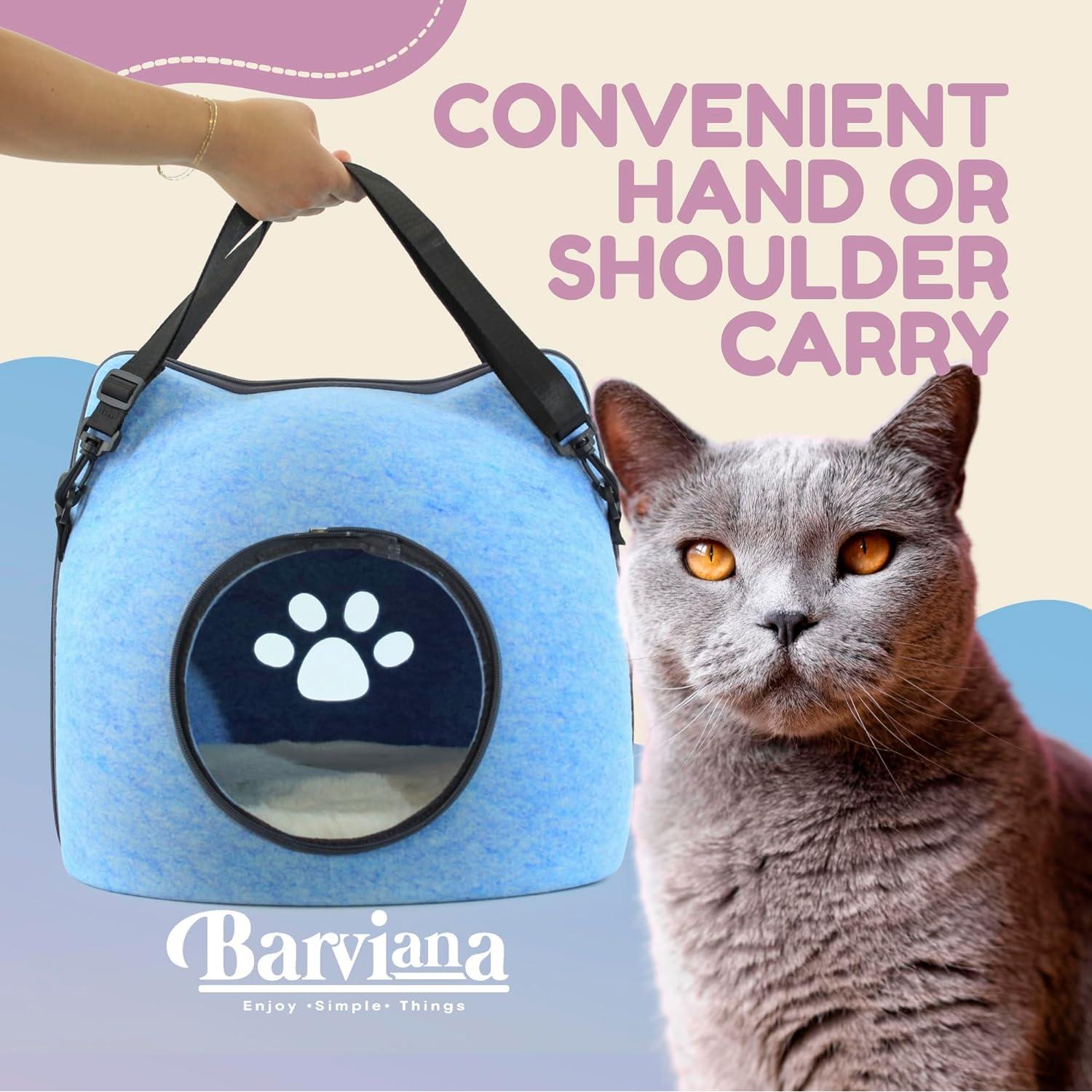 Cueva para Gatos Barviana - Cama de Fieltro Plegable 38cm