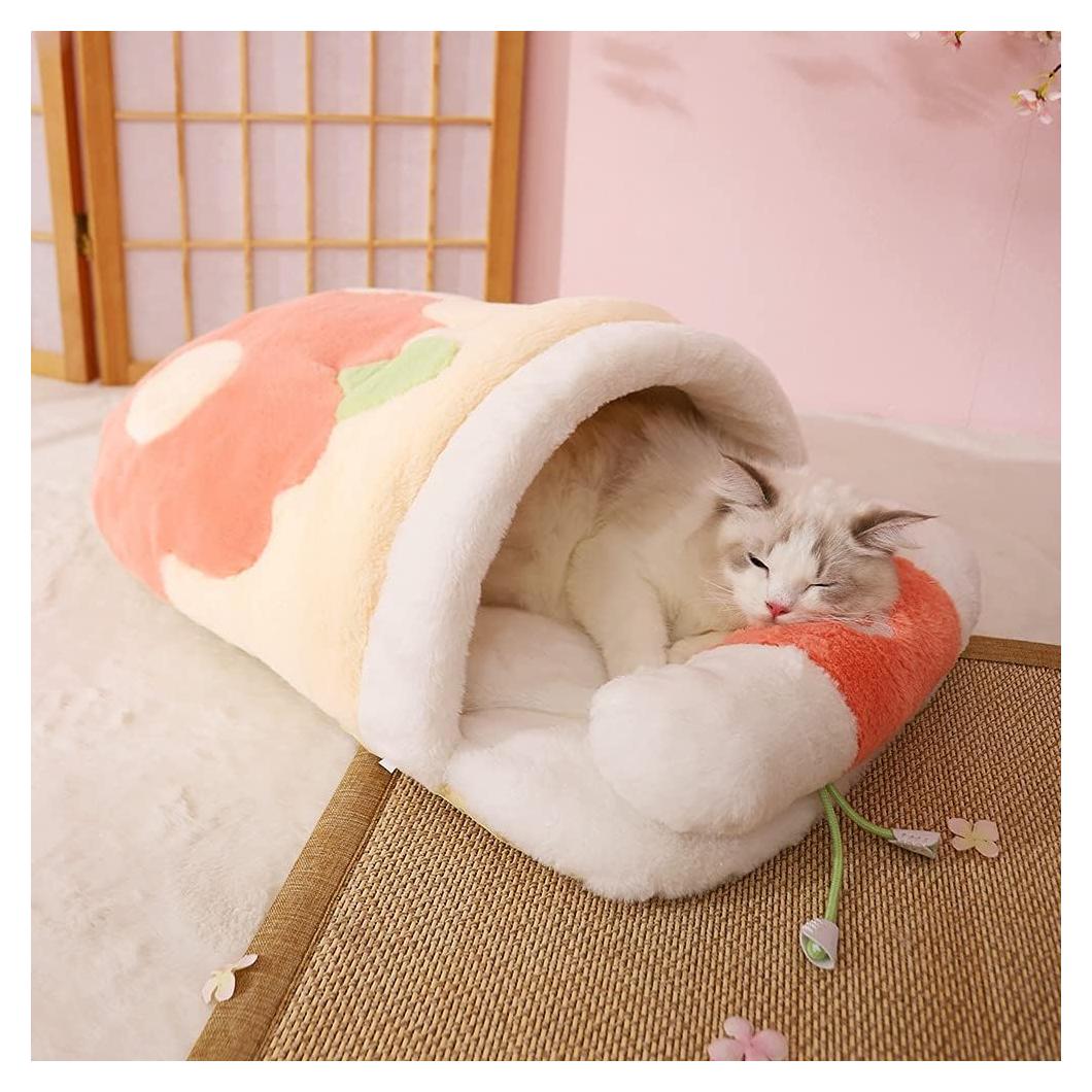 Saco de Dormir para Gato Casa de Mascota Linda 64x44cm