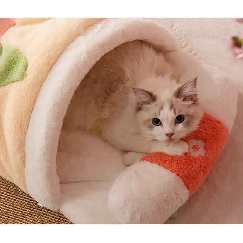 Saco de Dormir para Gato Casa de Mascota Linda 64x44cm