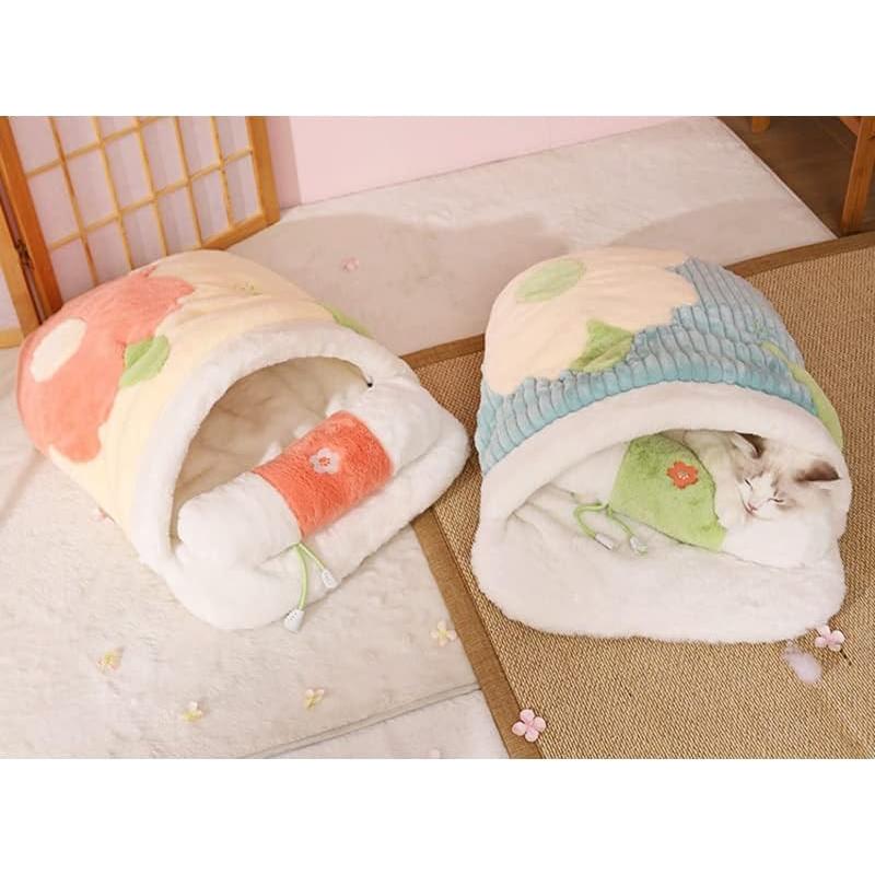 Saco de Dormir para Gato Casa de Mascota Linda 64x44cm