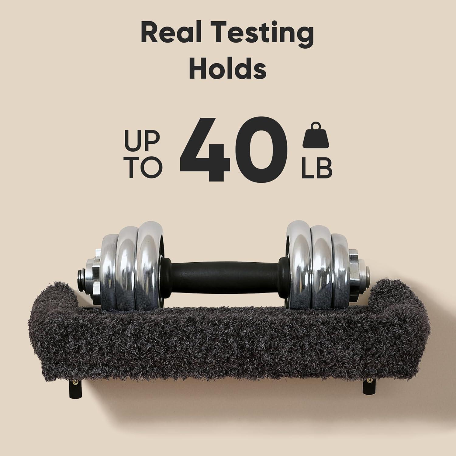 Estantes de Pared para Gatos FUKUMARU 4 en 1 Gris - Madera