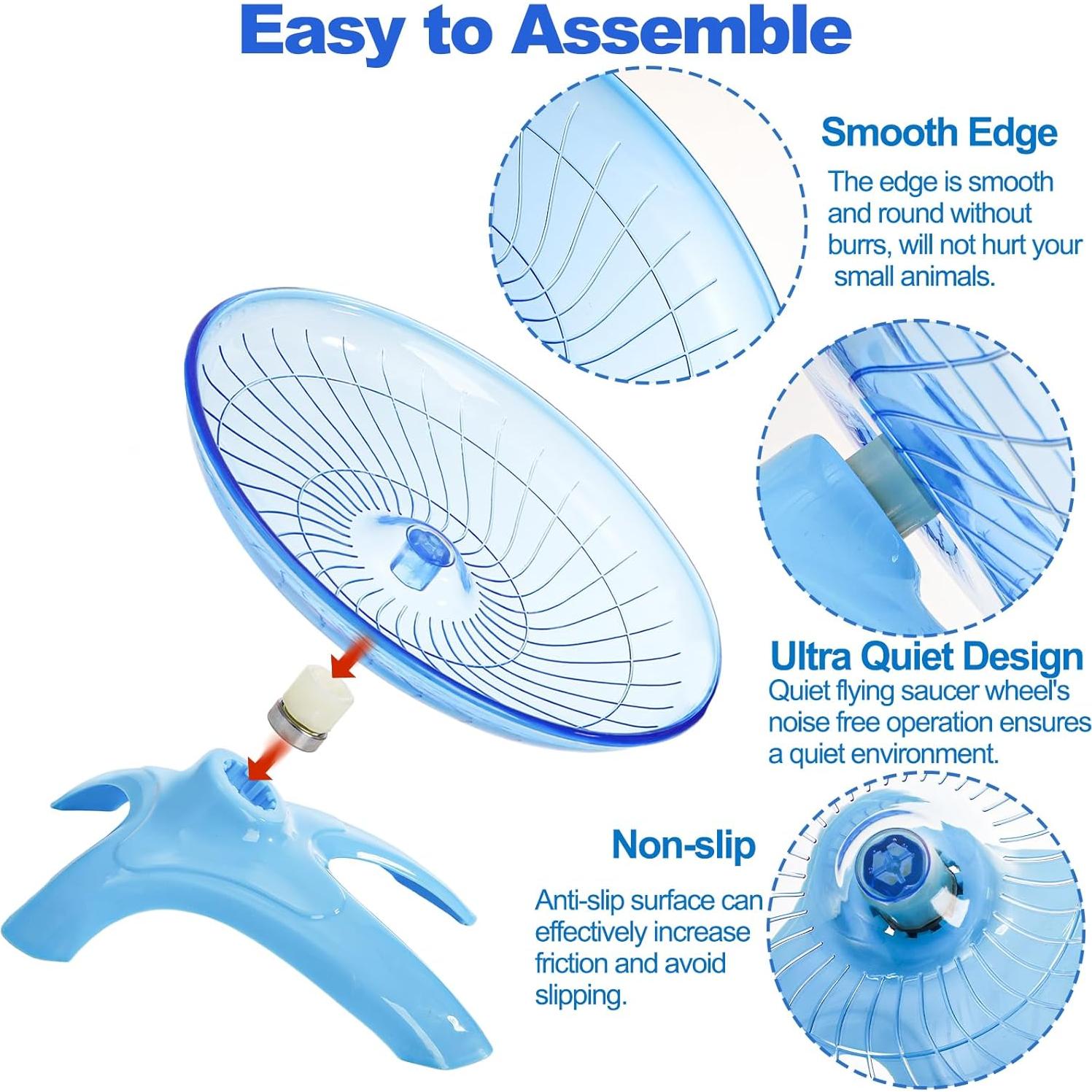 Rueda de Hámster Silenciosa 3 Piezas Foraineam 18 cm