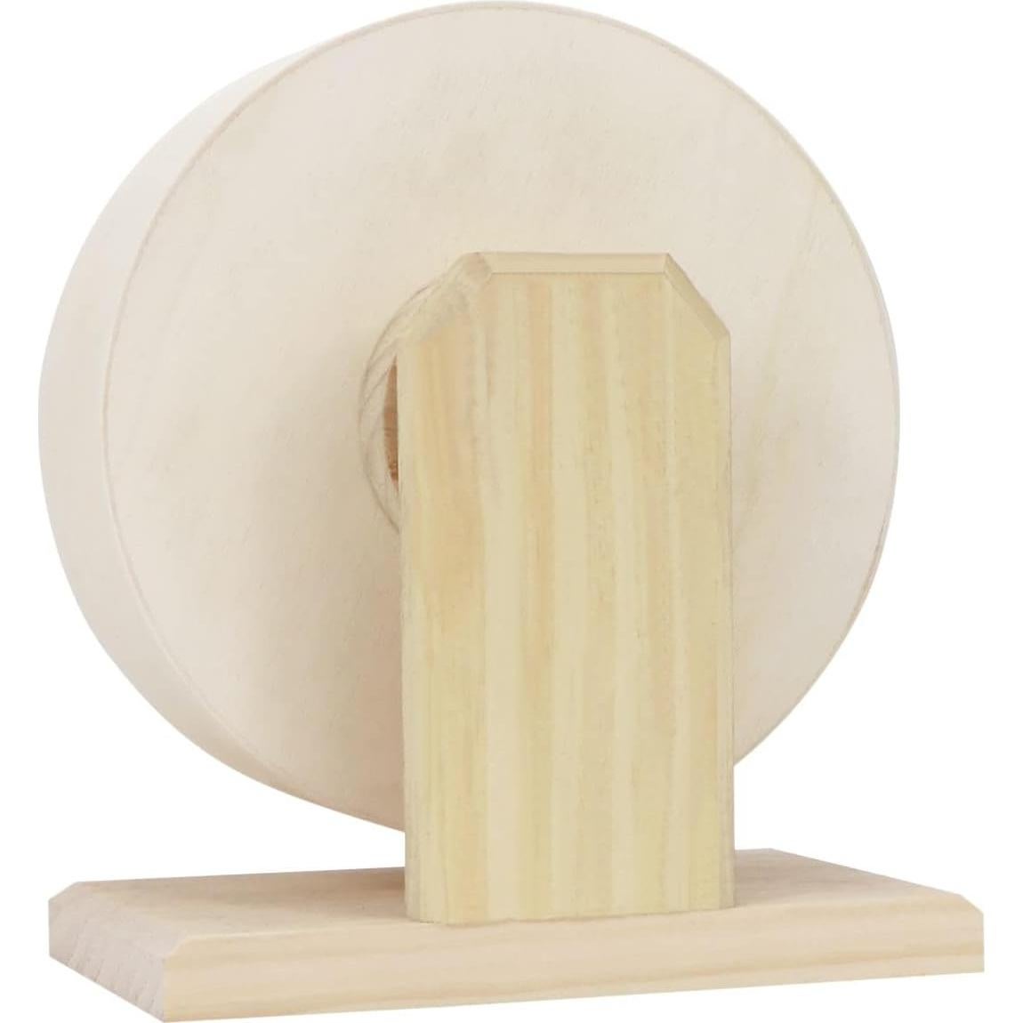 Rueda de Ejercicio para Hámster Wontee Madera Silenciosa 15.5cm