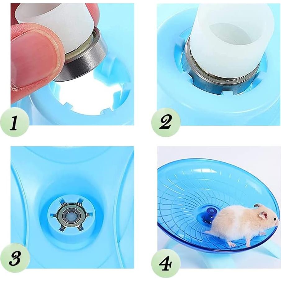 Rueda de Hámster Silenciosa 18 cm YuanYouTong - Plástico Duradero