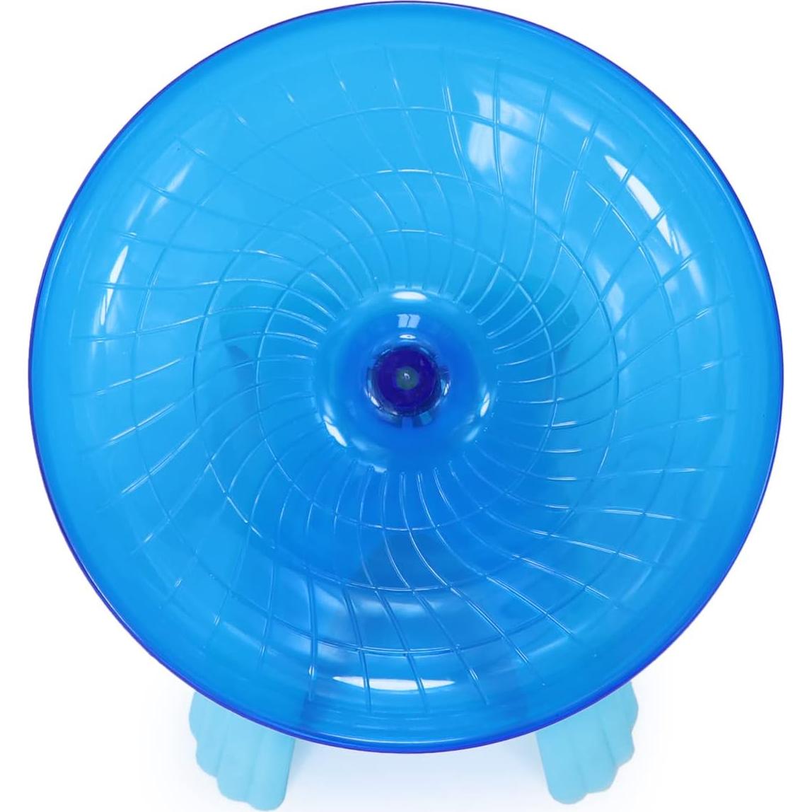 Rueda de Ejercicio Silenciosa para Hámster Wontee 18 cm Azul