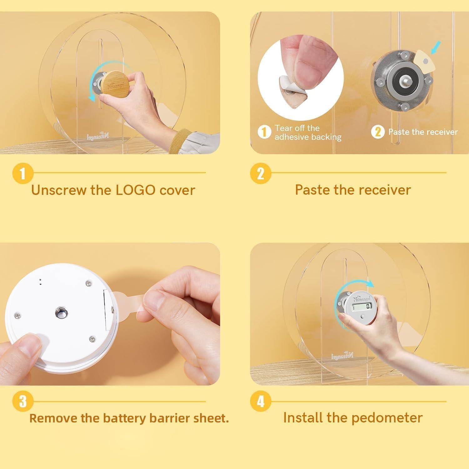 Contador de Pasos para Rueda de Hámster Niteangel SW-01