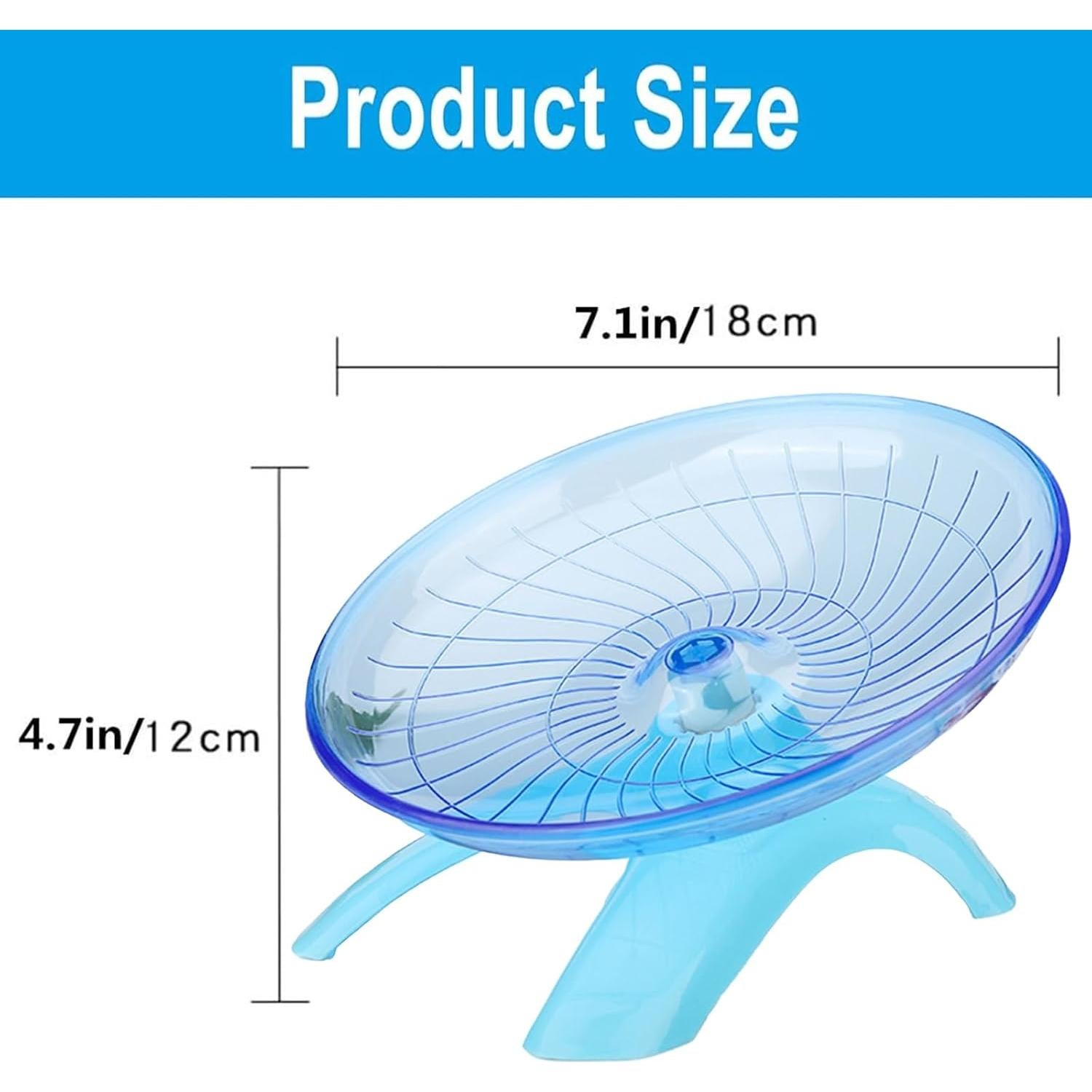 Rueda de Correr Silenciosa NIhtian para Hámster 30 cm Azul