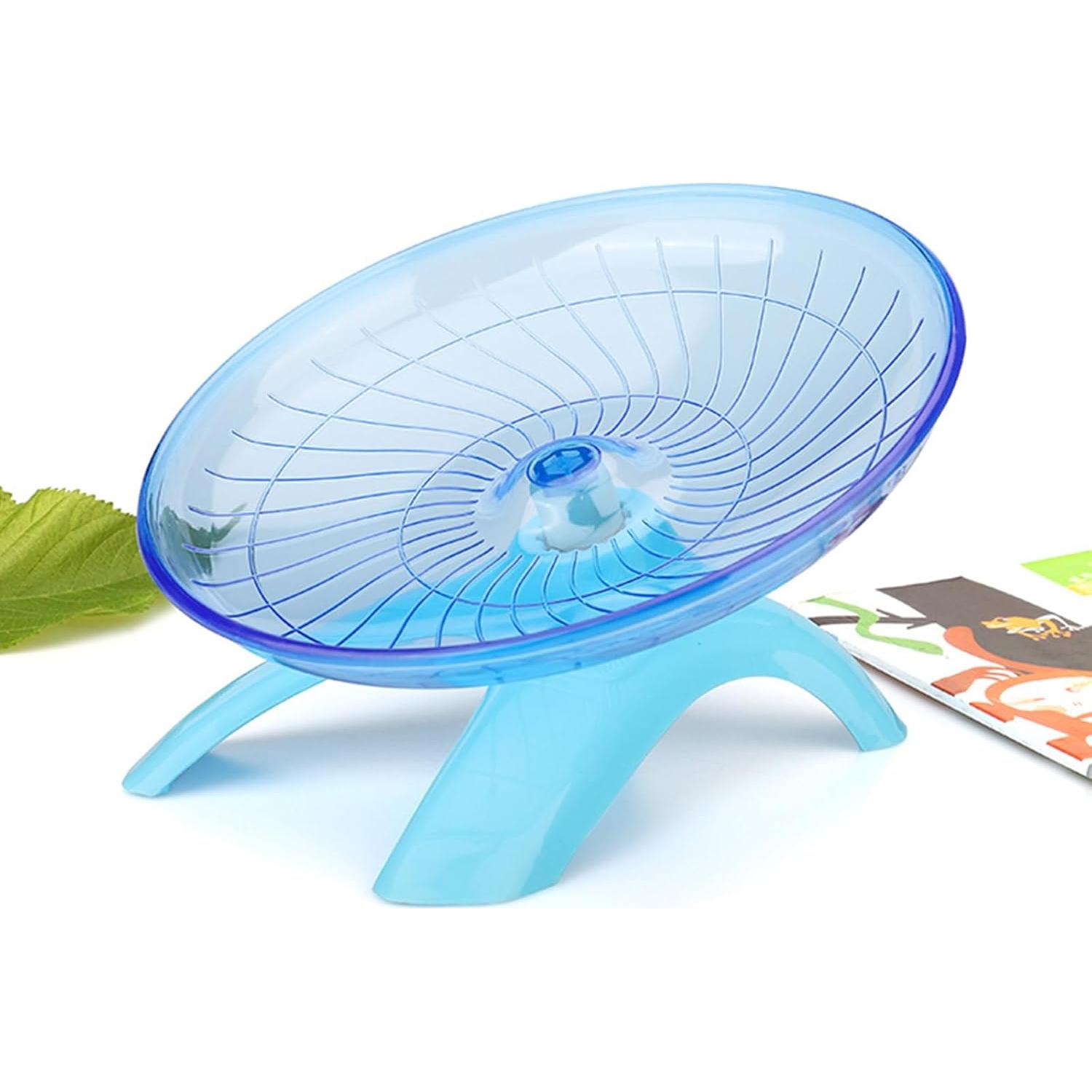 Rueda de Correr Silenciosa NIhtian para Hámster 30 cm Azul