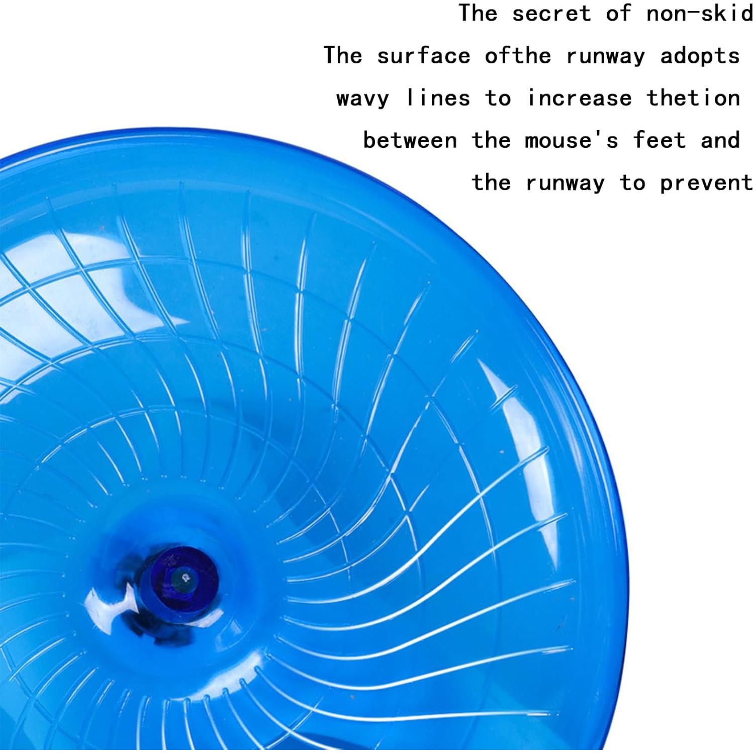 Rueda de Correr Silenciosa NIhtian para Hámster 30 cm Azul