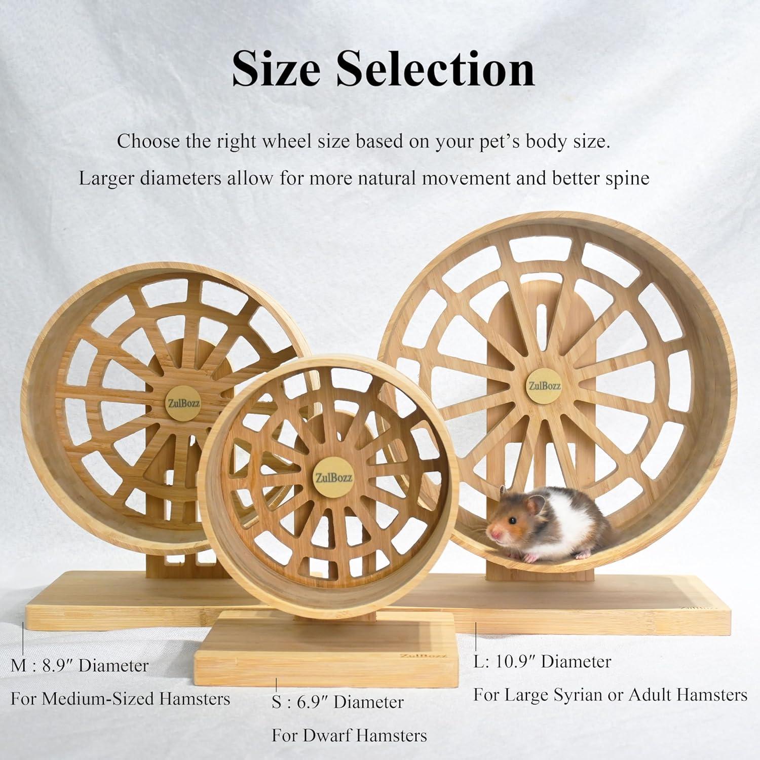 Rueda de Hámster ZulBozz 17.8 cm Silenciosa y Ajustable