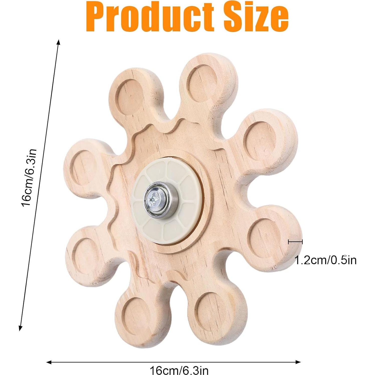 Juguete de Masticar de Madera Natural 16 cm para Chinchillas y Hámsters