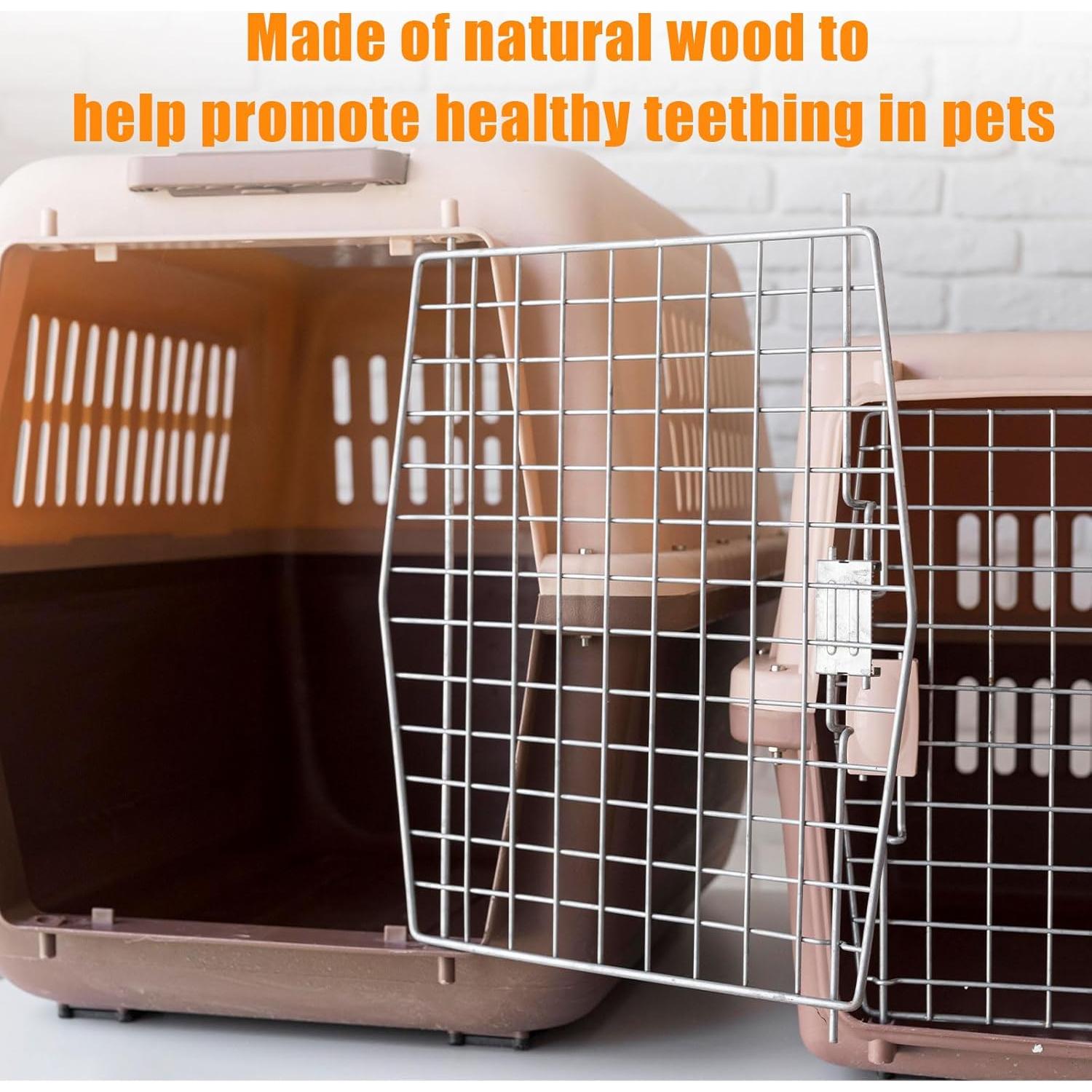 Juguete de Masticar de Madera Natural 16 cm para Chinchillas y Hámsters