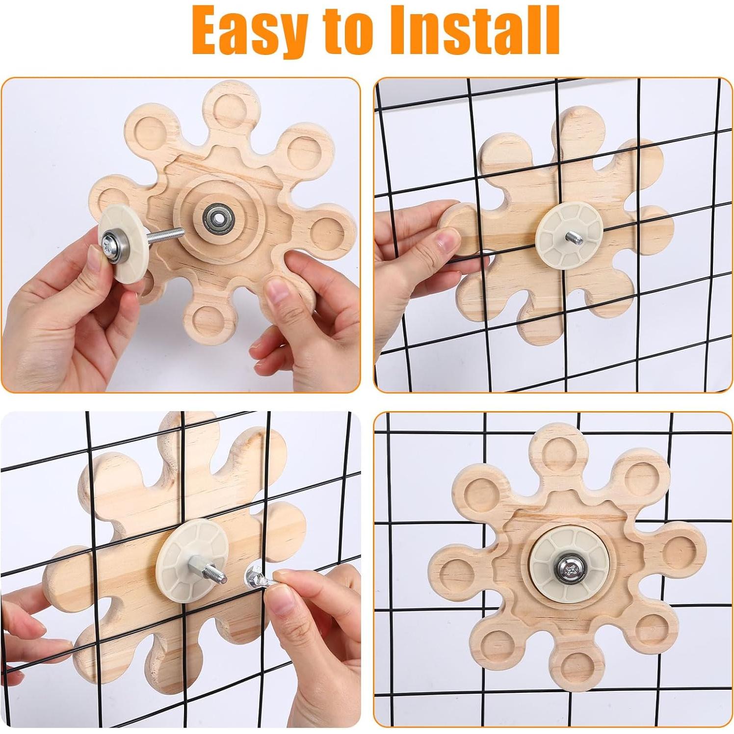 Juguete de Masticar de Madera Natural 16 cm para Chinchillas y Hámsters