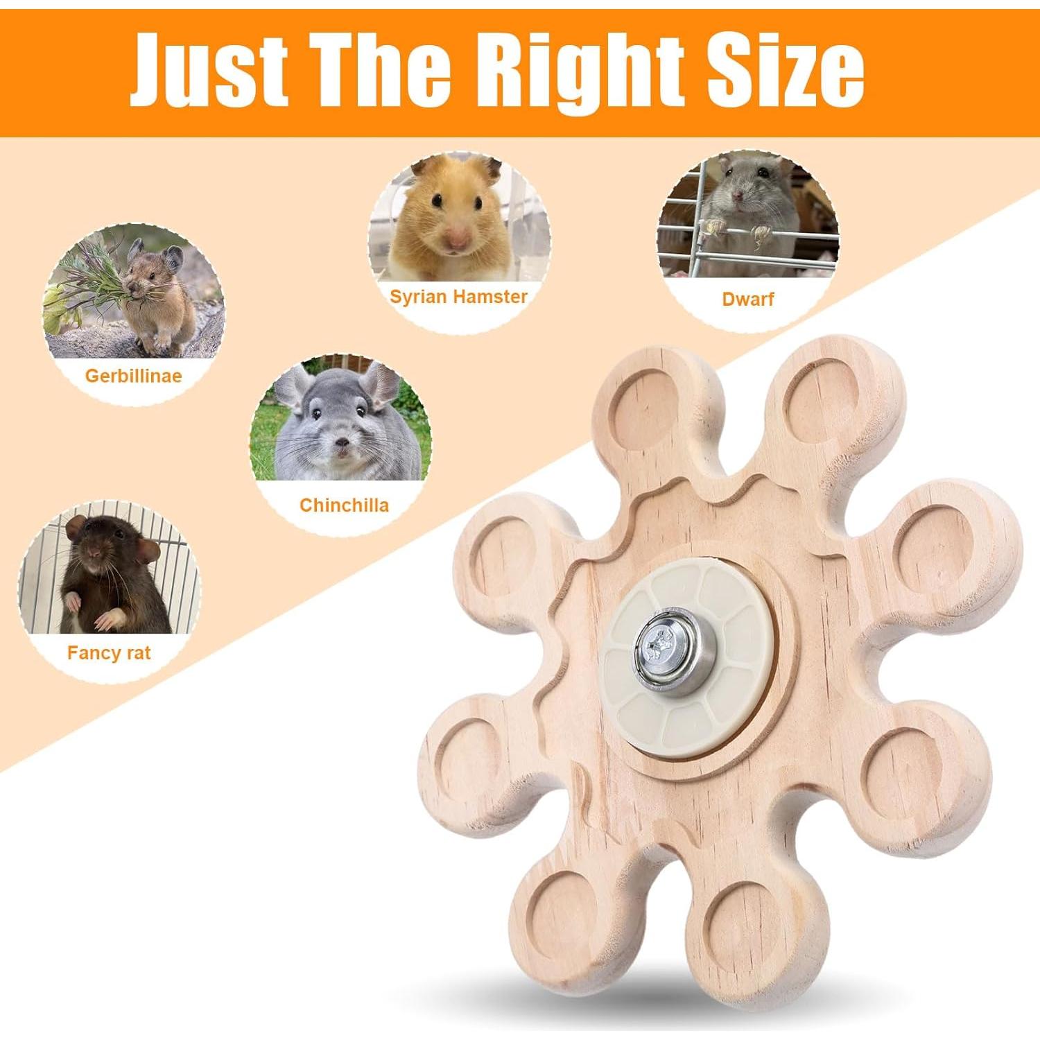 Juguete de Masticar de Madera Natural 16 cm para Chinchillas y Hámsters