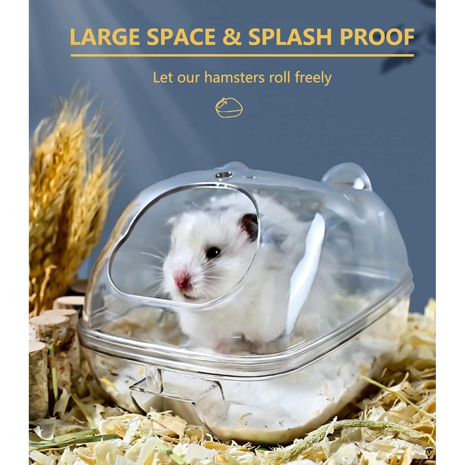 Contenedor de Baño de Arena para Hámster Wenriko - 14.1x9.8x6.4 cm