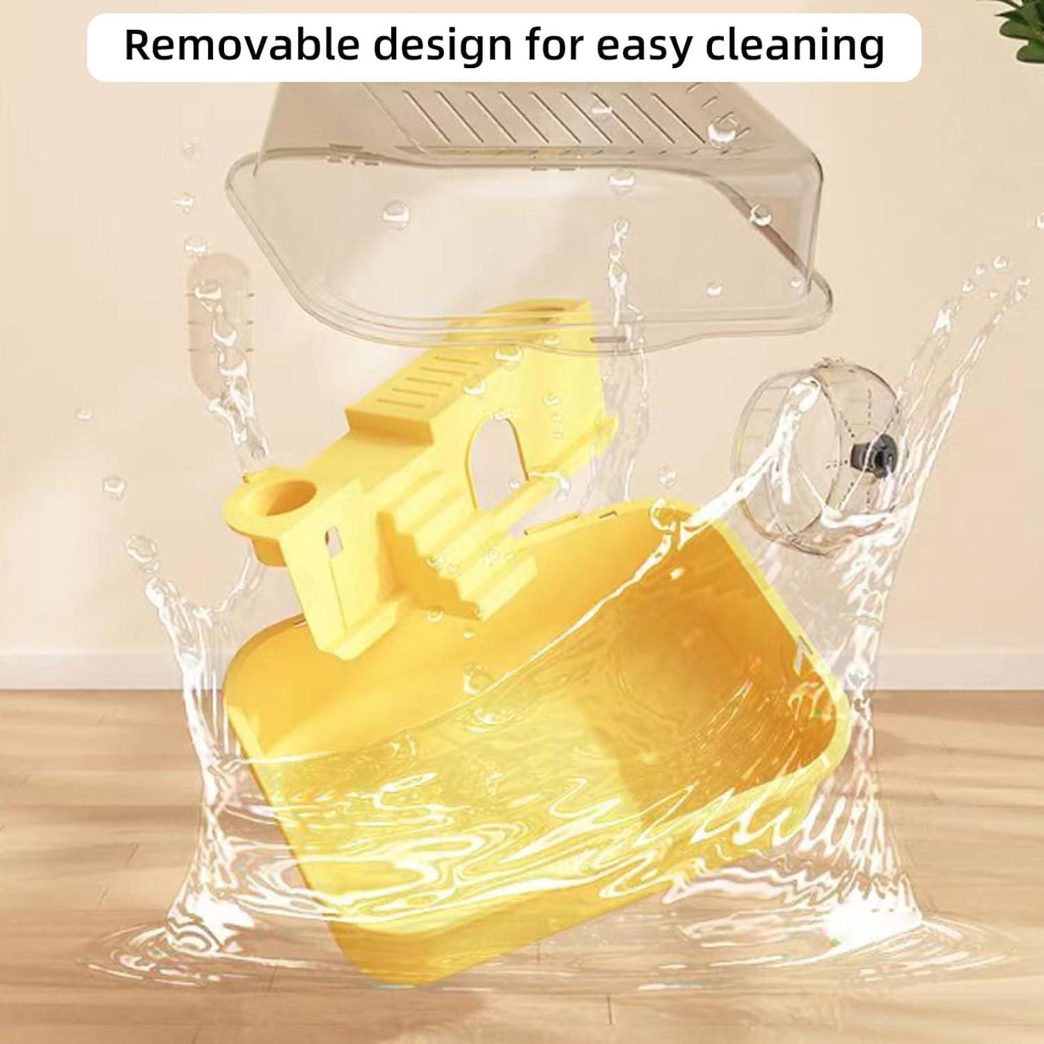 Jaula de Hámster Enano Hamiledyi Amarilla 35x25x18.5 cm