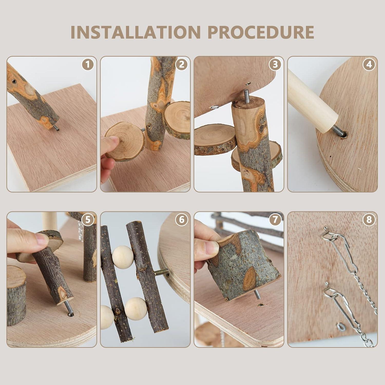 Parque Infantil de Madera VolksRose para Hámster 45x30 cm