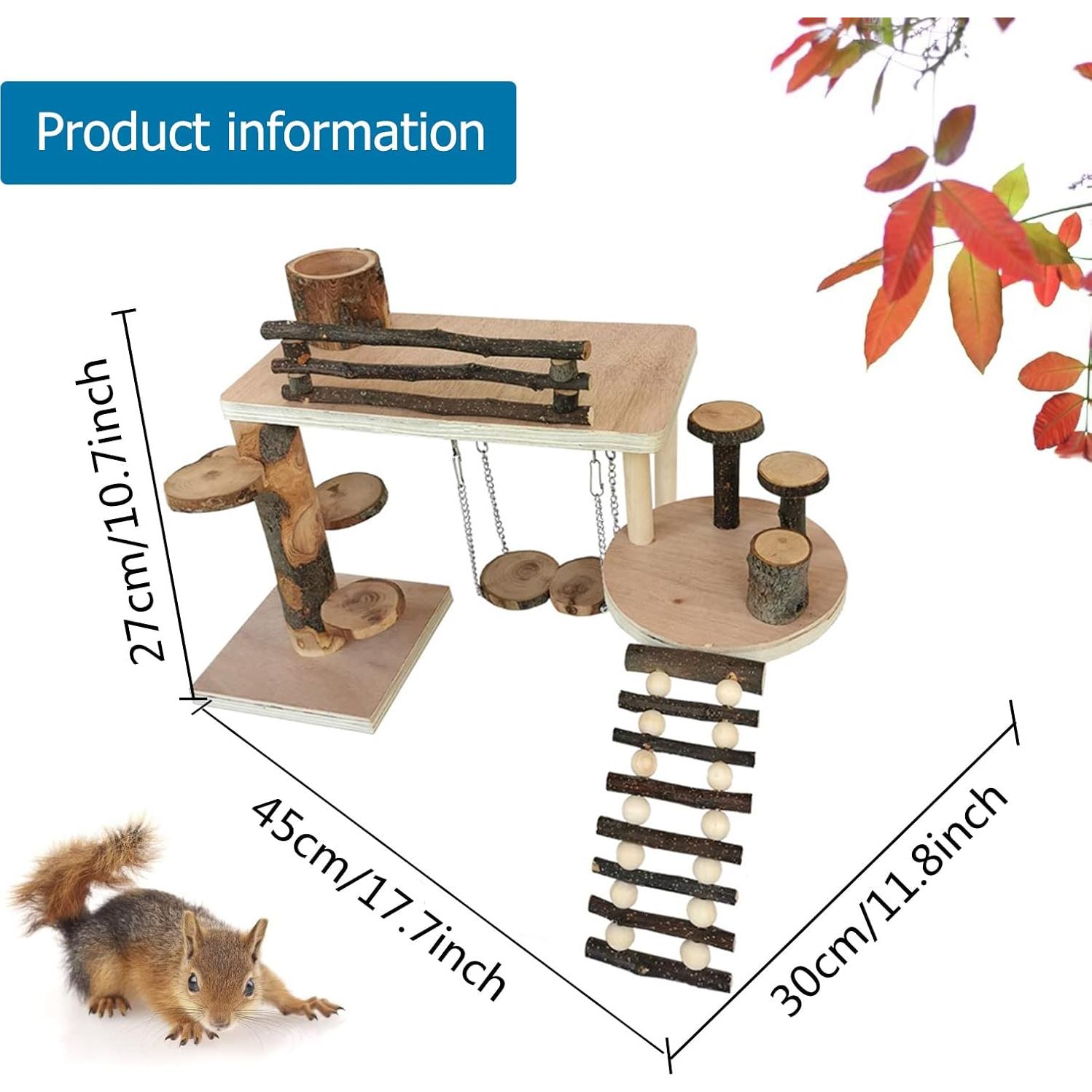 Parque Infantil de Madera VolksRose para Hámster 45x30 cm