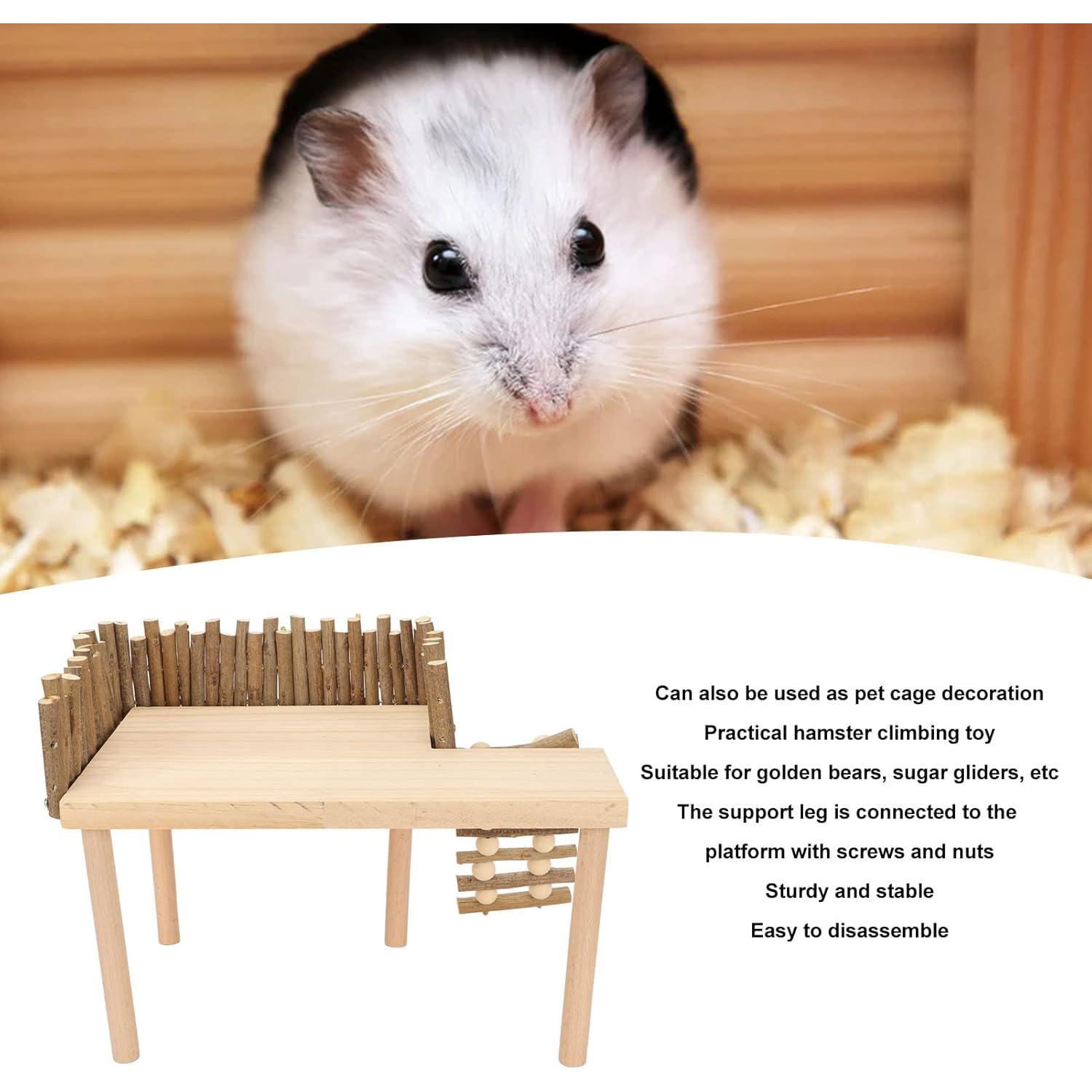 Plataforma de Escalada para Hámster Tnfeeon 30x21cm Madera