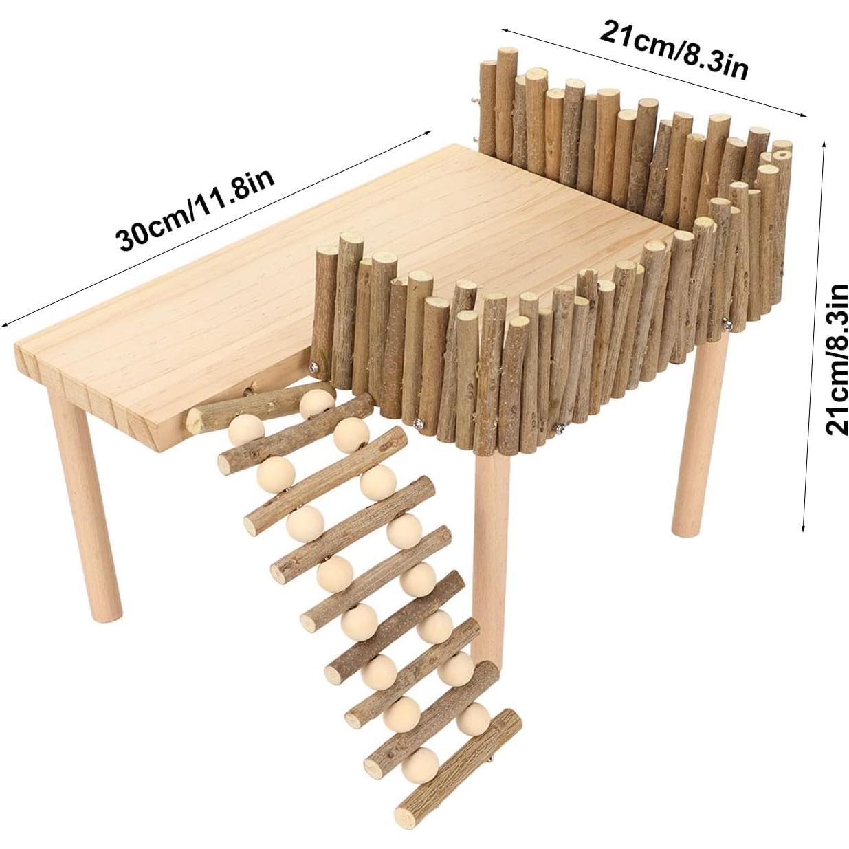 Plataforma de Escalada para Hámster Tnfeeon 30x21cm Madera