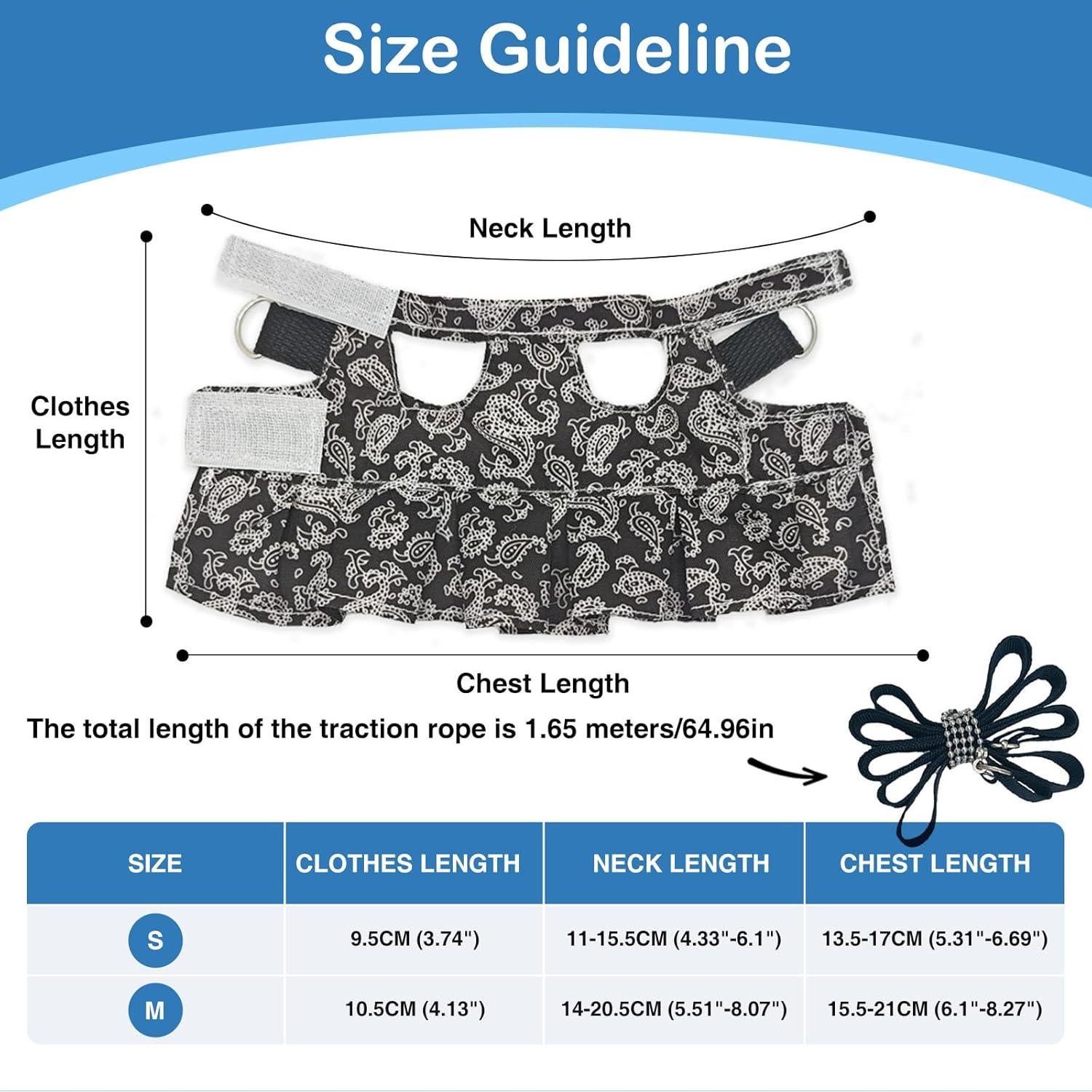 Arnés y Correa Ajustable HOKABLE para Mascotas Pequeñas S